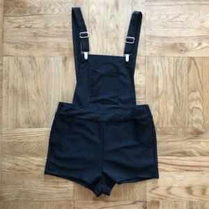 iHeartRaves Overalls High Waisted Booty Shorts